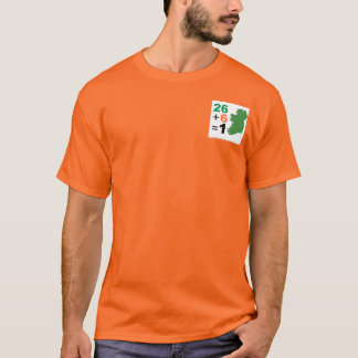 Irish Republic 26+6=1 TShirt Orange