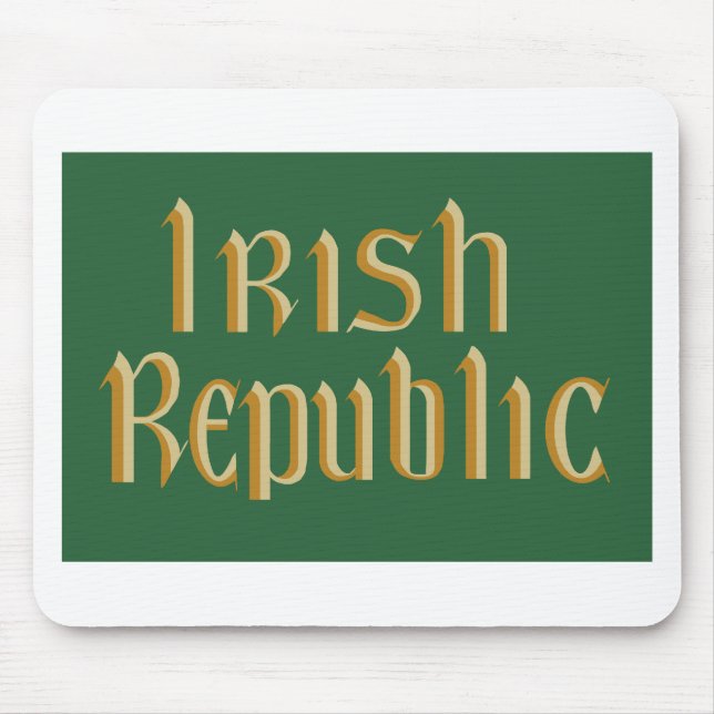 Irish Republic Flag Mouse Mat (Front)