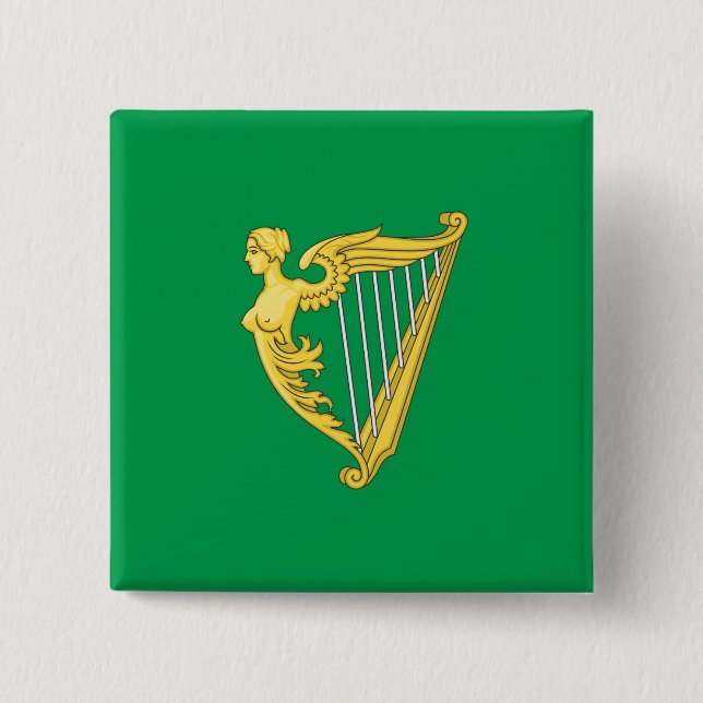 Irish Republican Flag 15 Cm Square Badge (Front)
