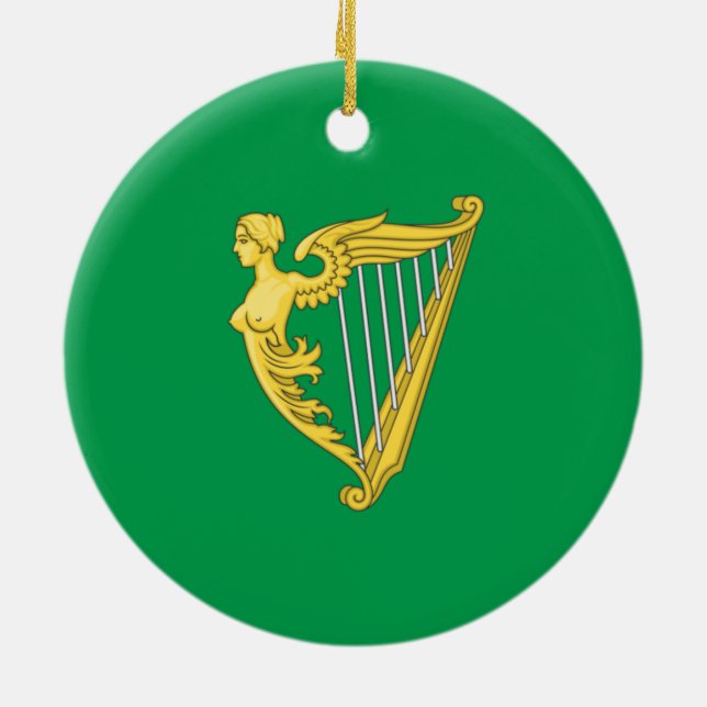 Irish Republican Flag Ceramic Tree Decoration (Back)