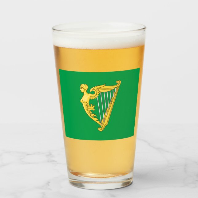 Irish Republican Flag Glass (Front Filled)