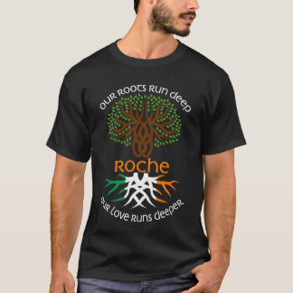 Irish ROCHE Family Name Our Love Runs Deeper T-Shirt