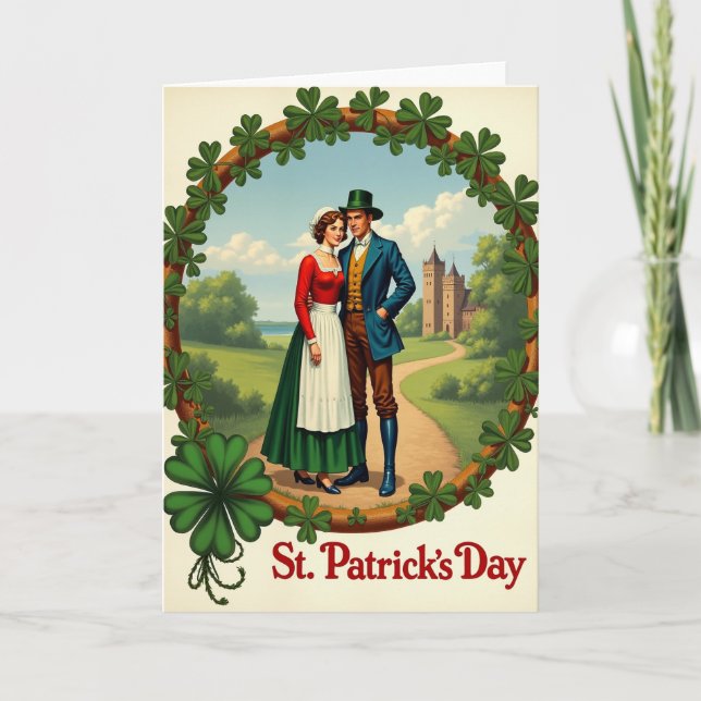 Irish Romance St Patricks Day Card (Front)