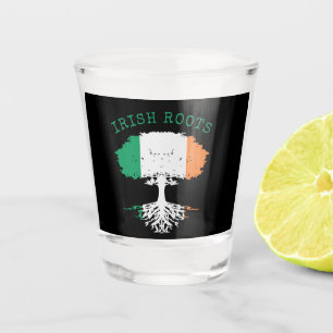 Irish Roots Family Tree Shot Glass