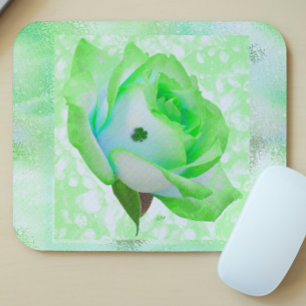 Irish rose and shamrock! mouse mat