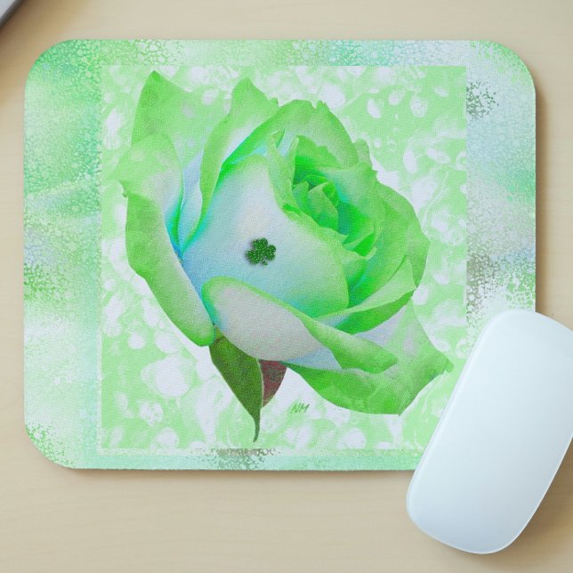 Irish rose and shamrock! mouse mat (Creator Uploaded)