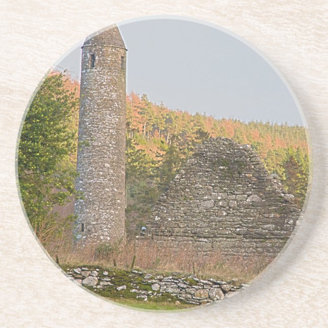 Irish Round Towers over 1,000 years old Coaster (Front)