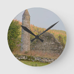 Irish Round Towers over 1,000 years old Round Clock