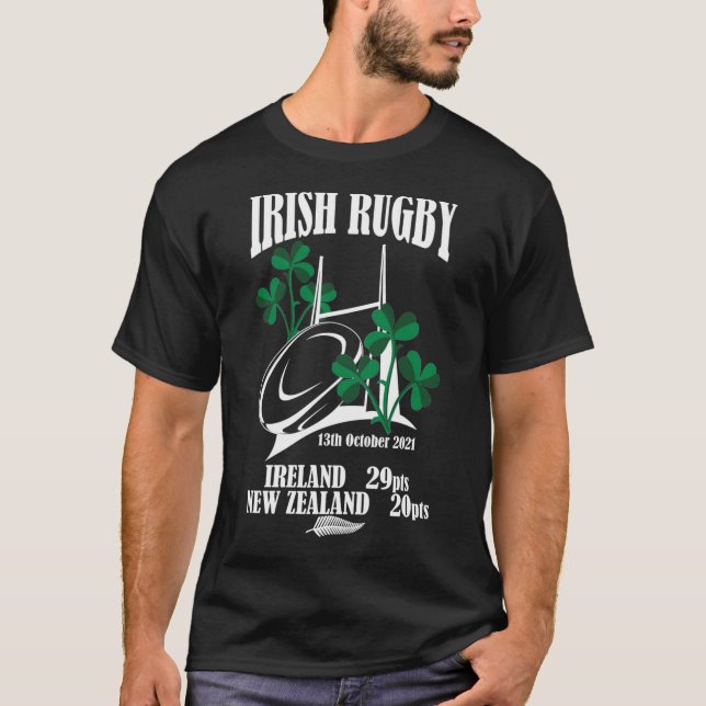 Irish Rugby Ireland v New Zealand All Blacks 20216 T-Shirt (Front)