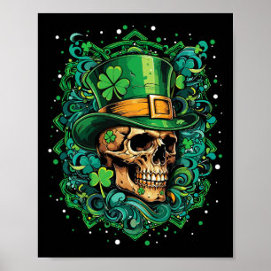 Irish Saint Patrick's Day Paddy Shamrock Dia De Lo Poster