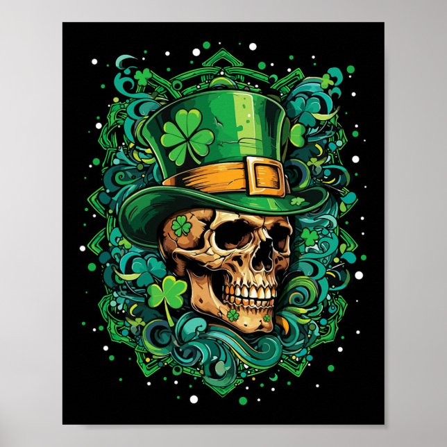 Irish Saint Patrick's Day Paddy Shamrock Dia De Lo Poster (Front)