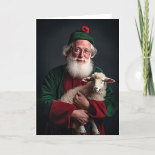 Irish Santa Christmas Card