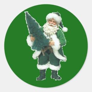 Irish Santa Classic Round Sticker