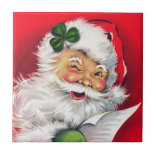 Irish Santa, Irish, Christmas, Ireland, Irish Tile