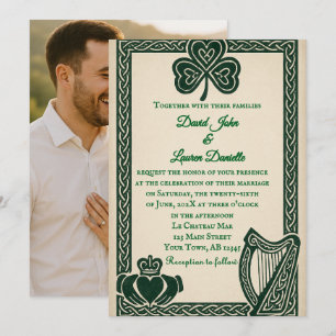 Irish Serenity Photo Wedding Invitation