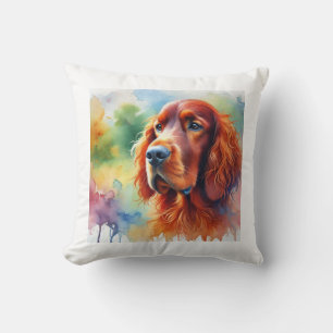 Irish Setter 251024AREF102 - Watercolor Cushion