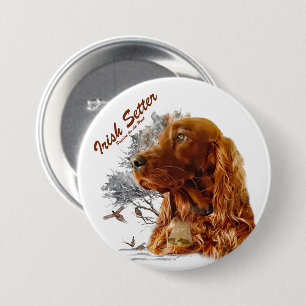 Irish Setter 7.5 Cm Round Badge