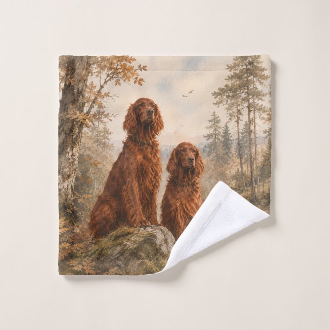  Irish Setter   Bath Towel Set (Wash Cloth)