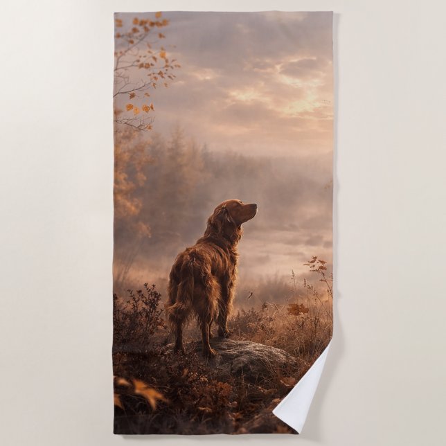 Irish Setter Beach Towel (Front)