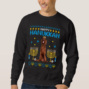 Irish Setter Chanukah Jewish Ugly Hanukkah Sweater