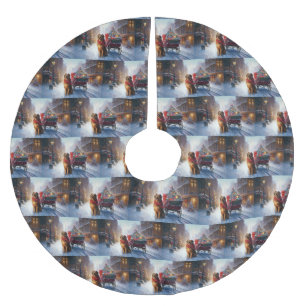 Irish Setter Christmas Festive Season  Brushed Polyester Tree Skirt