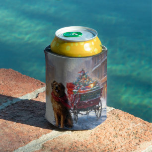 Irish Setter Christmas Festive Season  Can Cooler