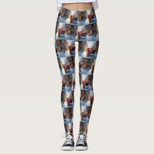 Irish Setter Christmas Festive Season  Leggings