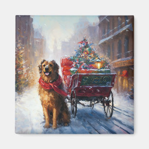 Irish Setter Christmas Festive Season  Magnet