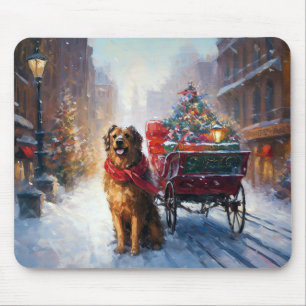Irish Setter Christmas Festive Season Mouse Mat