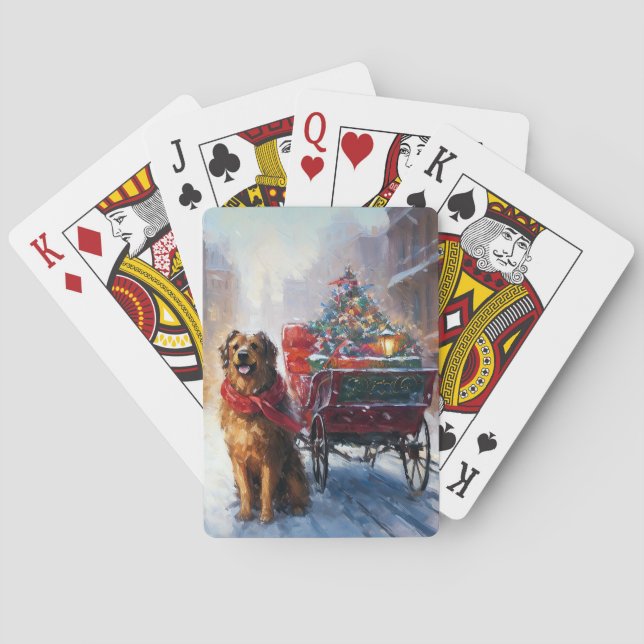 Irish Setter Christmas Festive Season  Playing Cards (Back)
