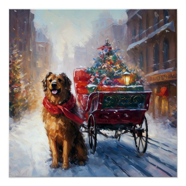 Irish Setter Christmas Festive Season  Poster (Front)