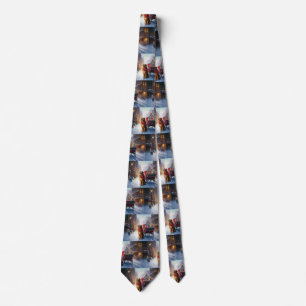 Irish Setter Christmas Festive Season Tie
