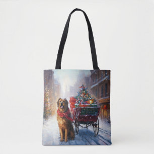 Irish Setter Christmas Festive Season  Tote Bag