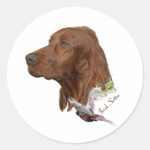 Irish Setter Classic Round Sticker