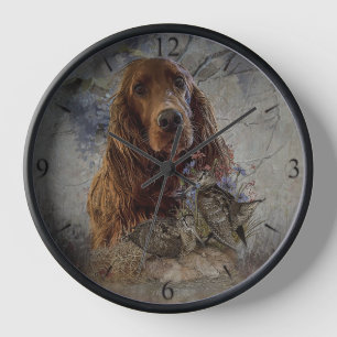 Irish Setter      Clock