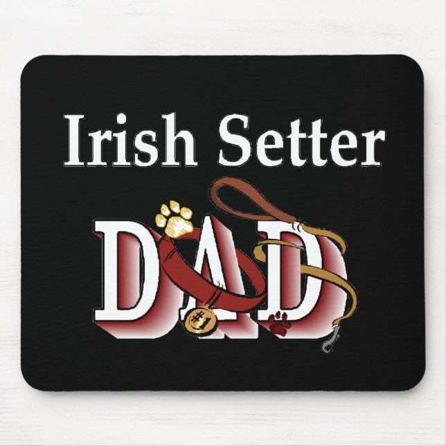 Irish Setter Dad Gifts Mouse Mat (Front)