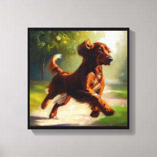 Irish Setter Dog Canvas Print