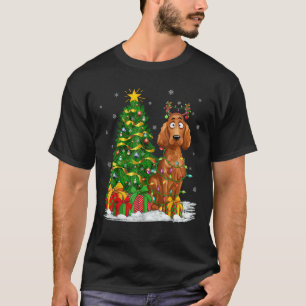 Irish Setter Dog Lover Xmas Lighting Irish Setter  T-Shirt