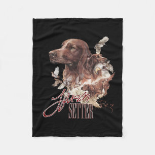 Irish Setter Dog Lovers Fleece Blanket