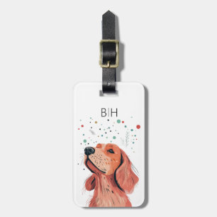 Irish Setter Dog Luggage Tag