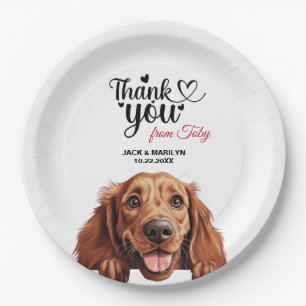 Irish Setter Dog Paper Plate