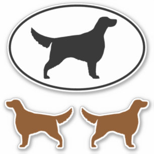 Irish Setter Dog Silhouettes Vinyl Sticker Set