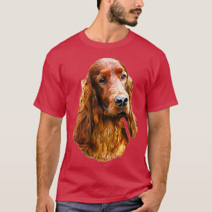 Irish Setter Glamorous Dog  T-Shirt