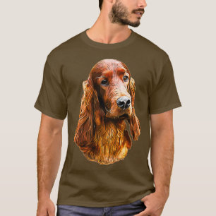 Irish Setter Glamorous Dog  T-Shirt