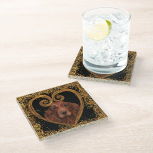 IRISH SETTER GLASS COASTER