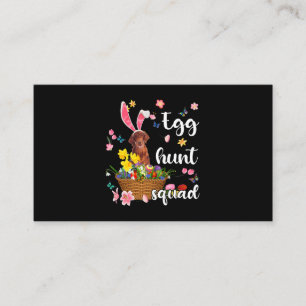 Irish Setter Happy Easter Day Easter Colorful Egg Business Card