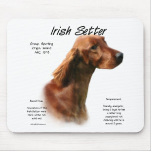 Irish Setter History Design Mouse Mat