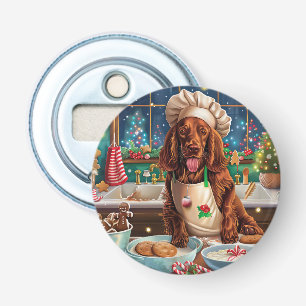 Irish Setter Holiday Baking: Festive Christmas  Bottle Opener