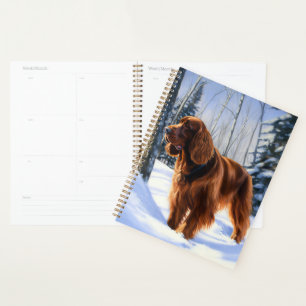 Irish Setter Let It Snow Christmas Planner