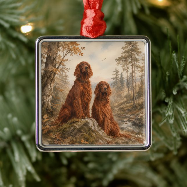  Irish Setter   Metal Tree Decoration (Tree)